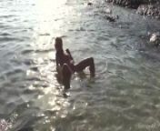 Teen Nude Mermaid Delilah Lets The Waves Run All Over Her Body! from gorgeous teen outdoor