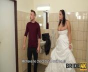 BRIDE4K. Bride remains alone with a stranger in the locked WC and cheats on her groom from 2003 wc